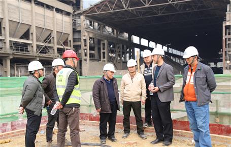 唐峰、何勇到魚峰水泥技改項(xiàng)目調(diào)研指導(dǎo)